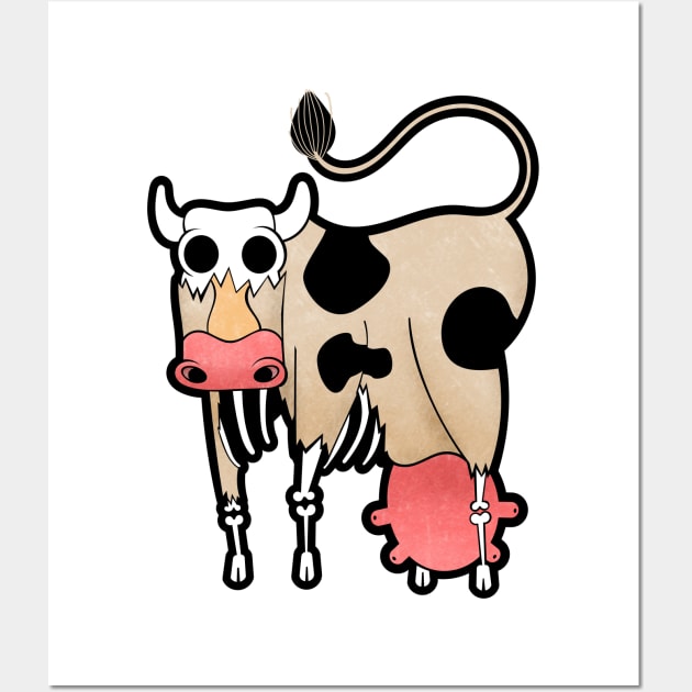 Zombie Cow Wall Art by erdavid